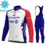 Tenue Maillot M/L + Collant à Bretelles 2021 Groupama-FDJ Hiver Thermal Fleece N001